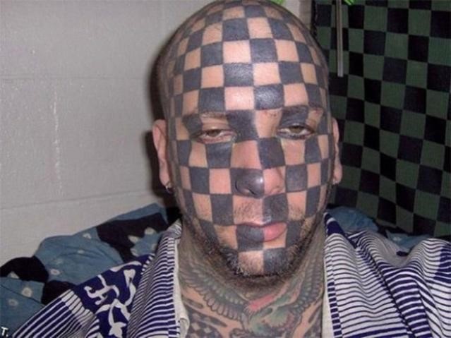 Chess Face tattoo worst tattoos ever